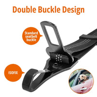 3-in-1 Shock Absorbing Car Seat Leash + ISOFIX clip
